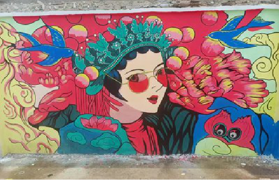 沛县墙体彩绘-网红墙