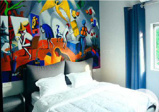 沛县对于酒店的墙体彩绘而言更注重哪些方面？