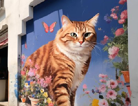 沛县自己绘制有个性的手绘墙