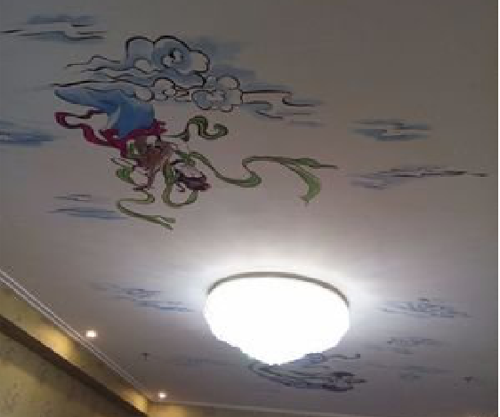 沛县如何快速绘制天花板上的手绘墙？