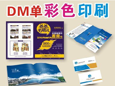沛县单页印刷，色彩搭配简单。