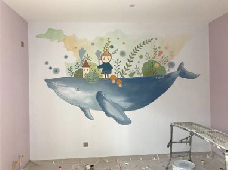 沛县手绘墙的特点及优势。